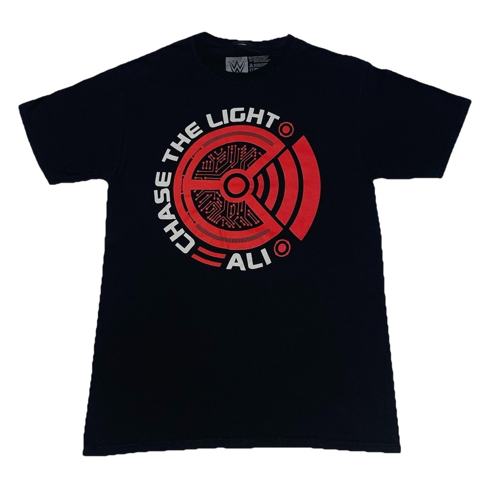WWE  Authentic Mustafa Ali "Chase the Light"  T-Shirt Size Medium‎ Retribution